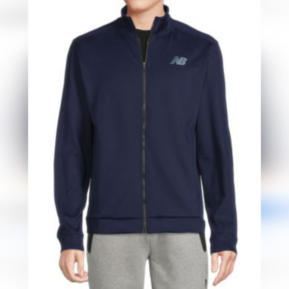 New Balance Energy Logo Track Jacket Navy Blue Size L